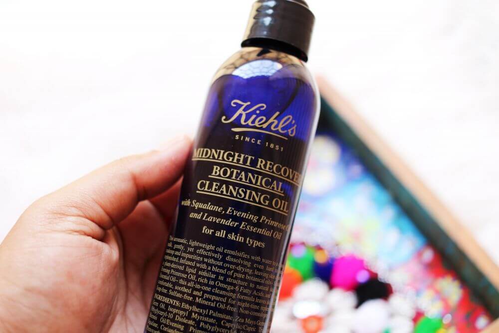 Kiehl's , Midnight Recovery Botanical Cleansing Oil  , คลีนซิ่งออยล์ล้างสิ่งสกปรก , คลีนซิ่งออยล์ , ล้างหน้าลดความมัน 