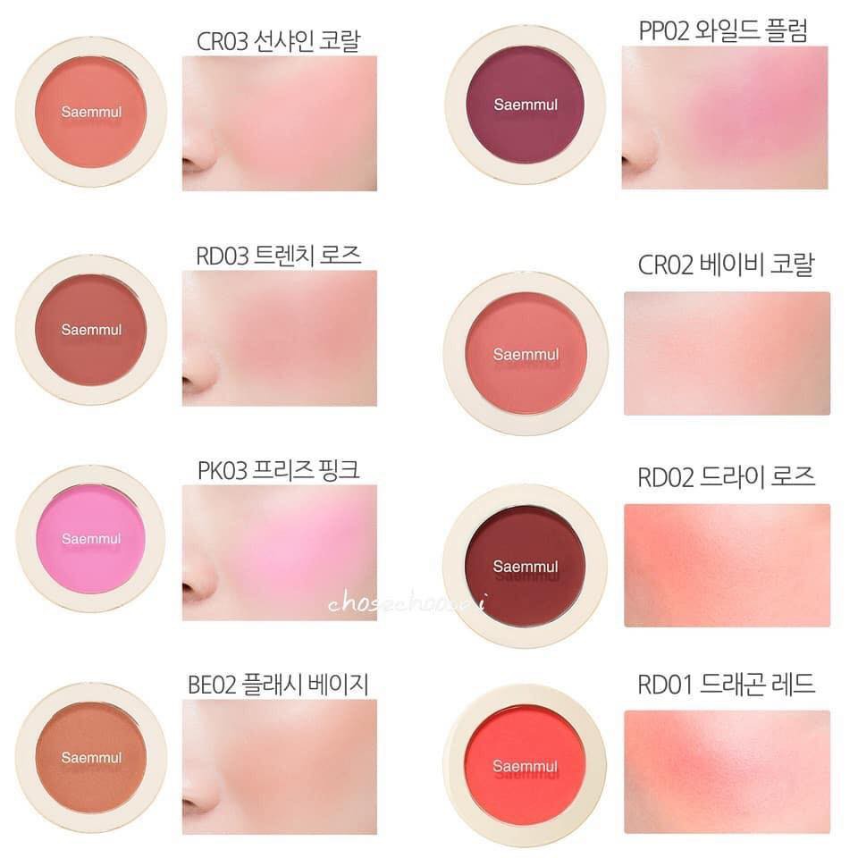 The Saem , Saem Samuel Single Blusher,The Saem Samuel Single Blusher,CR03,The Saem Samuel Single Blusher#CR03,The Saemบลัชออน,The Saemรีวิว