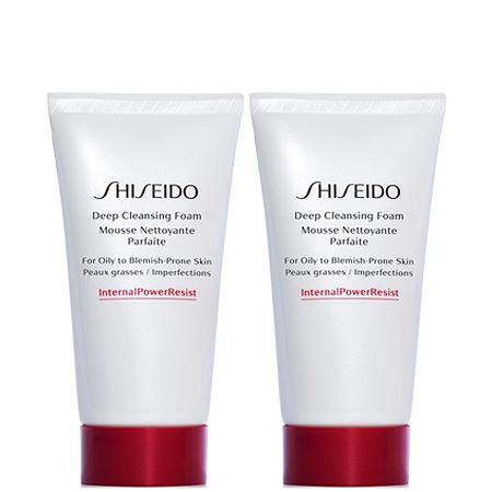 Shiseido แพ็คคู่สุดคุ้ม!! Deep cleansing foam mousse nettoyante parfait 15ml