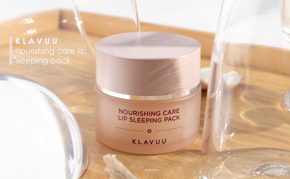 KLAVUU Nourishing Care Lip Sleeping Pack 20g มาส์กลิป ที่มีคุณสมบัติของสารสกัดออยล์จากธรรมชาติถึง 3 ชนิด อะโวคาโด sweet almond และแอปริคอท ช่วยสร้างเคราตินฟื้นฟูความชุ่มชื่น