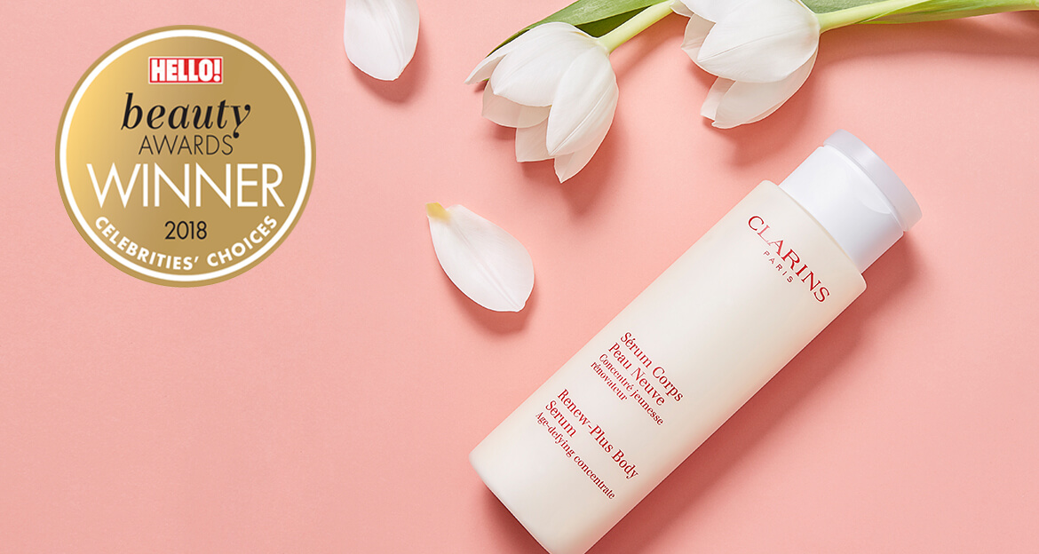 Clarins Renew Plus Body Serum เซรั่มสำหรับผิวกาย สกัดจากพืชพรรณธรรมชาติ ช่วยผลัดเซลล์ผิวเก่าที่หยาบกร้าน ลดรอยกระ จุดด่างดำ ให้ผิวเนียนเรียบ ชุ่มชื้น กระจ่างขึ้น