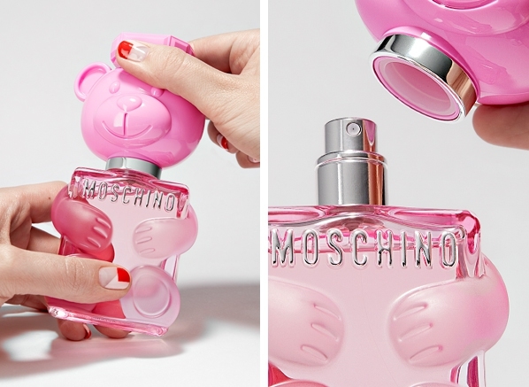 Moschino Toy 2 Bubble Gum EDT แพ็คเก็จจิ้งขวดรูปน้องหมีสีชมพู ที่แสดงถึงความน่ารักแต่คงความเปรี้ยวหวาน สดใส 