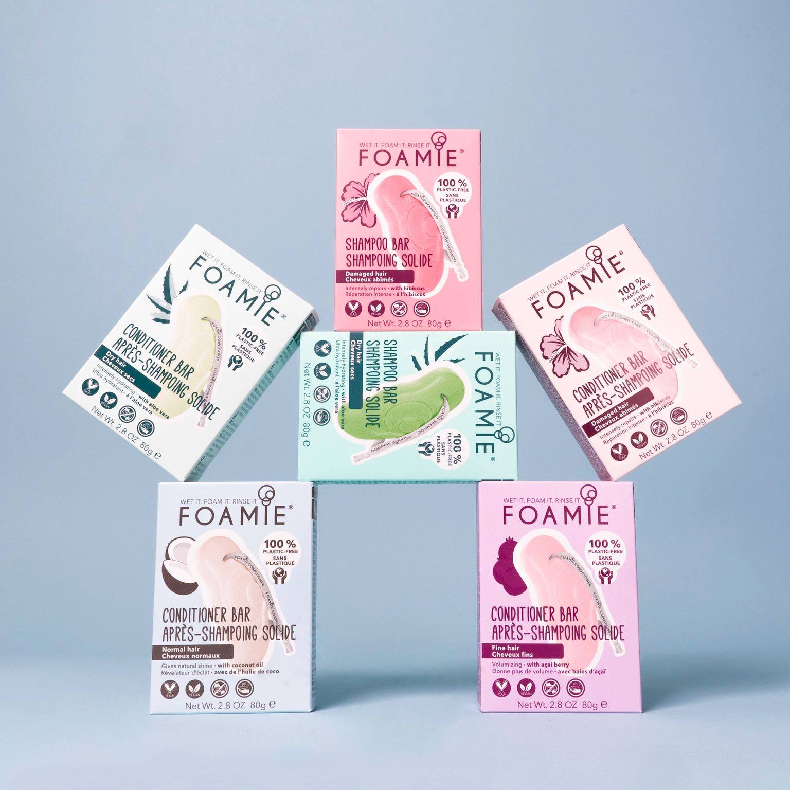 Foamie Conditioner Bar Damaged Hair With Hibiscus