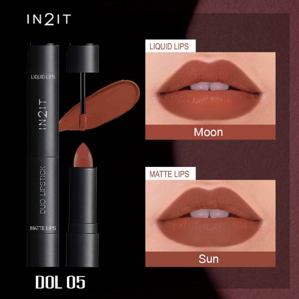 IN2IT Duo Lipstick ,Duo Lipstick,ลิปดูโอ้,ลิปสติก,ลิปสติกเนื้อลิควิด,Lipstick