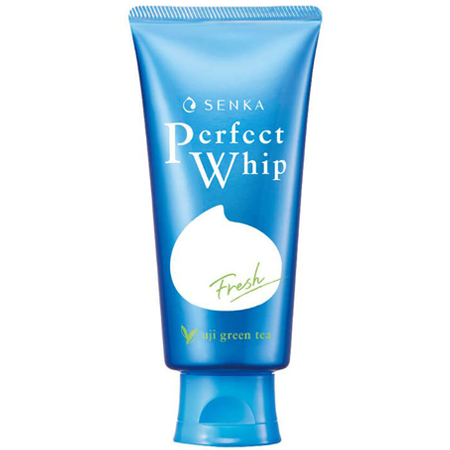 Senka Perfect Whip Fresh 100g วิปโฟมอันดับหนึ่งจากญี่ปุ่น สูตรควบคุมความมัน ด้วยอูจิกรีนที ในแหล่งชาเขียวที่ดีที่สุดในญี่ปุ่น ช่วยควบคุมความมันส่วนเกิน และมอบความชุ่มชื่นตรงสู่ผิว