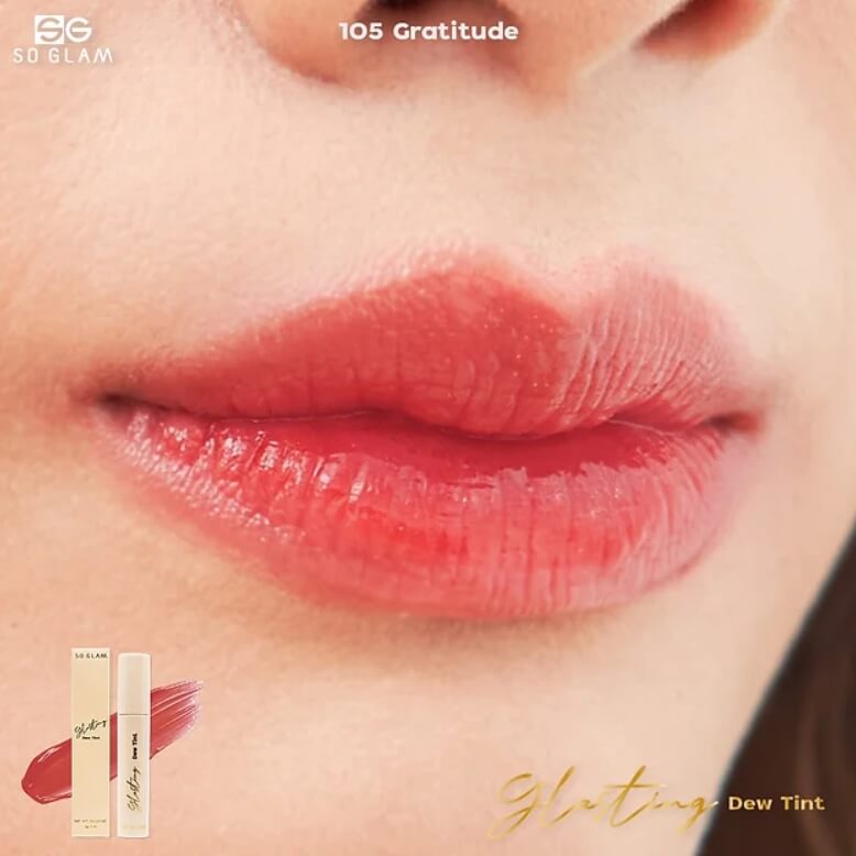 So Glam,Glasting Dew Tint,So Glam Glasting Dew Tint,101 Semi Apricot,ลิปสติก,ลิปทินท์